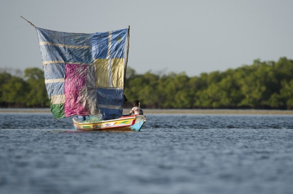 Zeilboot te Senegal