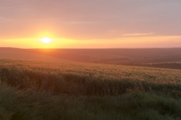 Zonsopkomst in Bulgarije.