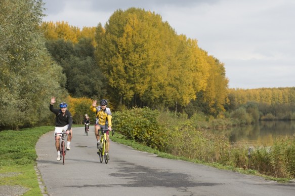 Fietsen langs de Bovenschelde.