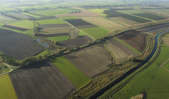 Leopoldkanaal en de Noorddijk te Watervliet.