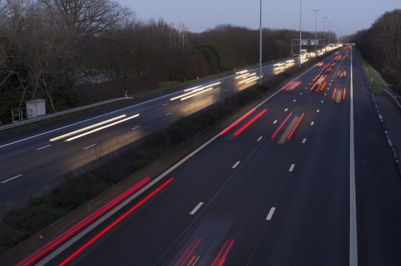 Verkeer op autosnelweg.