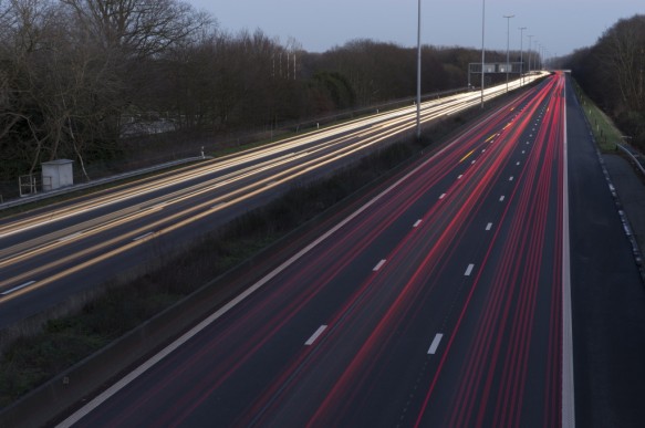 Verkeer op autosnelweg.