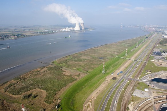 Schorren langs de Schelde.