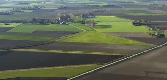 Polders op de grens te Sint-Margriete en Oostburg.