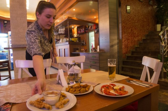 Restaurant in Bulgarije.