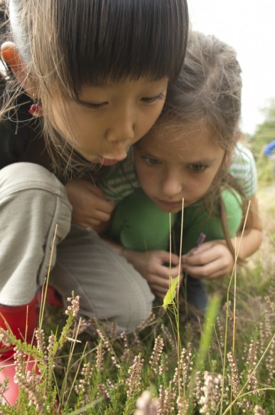 Kinderen in de natuur.