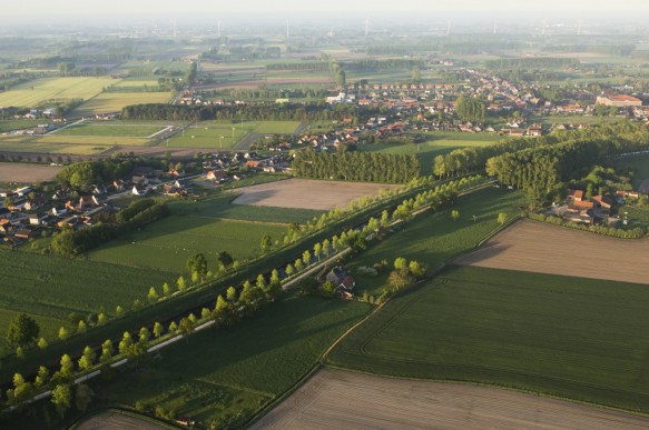 Leopoldkanaal te Sint-Laureins.