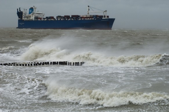 Storm op zee