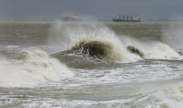 Storm op zee