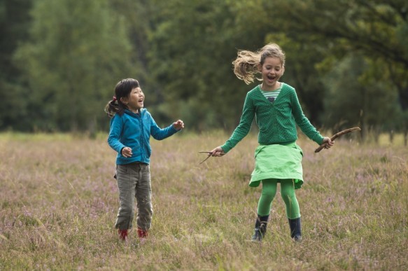 Kinderen in de natuur.