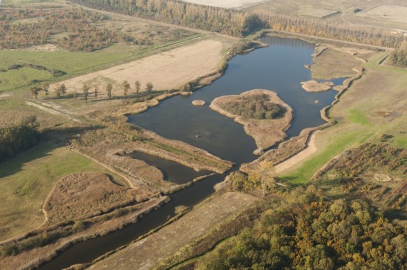 Luchtfoto van de Braakman