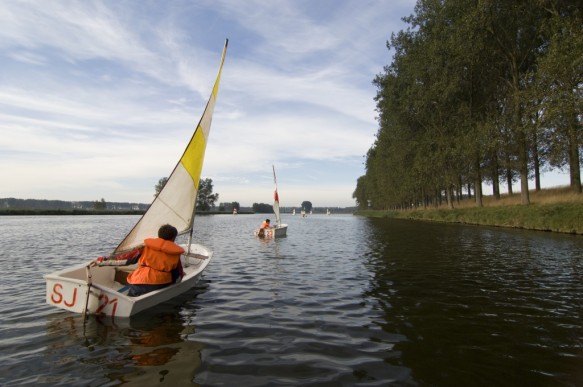 Zeilen op de Boerekreek.