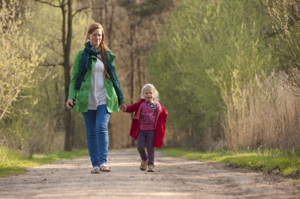 Wandelen in het Maldegemveld.