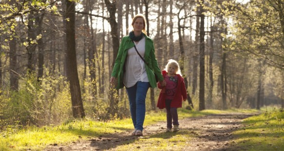 Wandelen in de natuur.