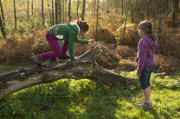 kinderen in de natuur.