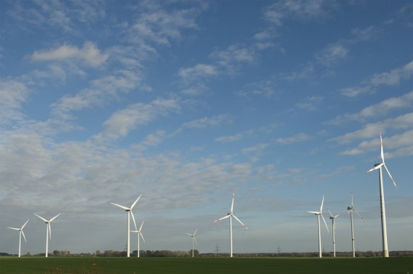 Windturbines of windmolenpark.