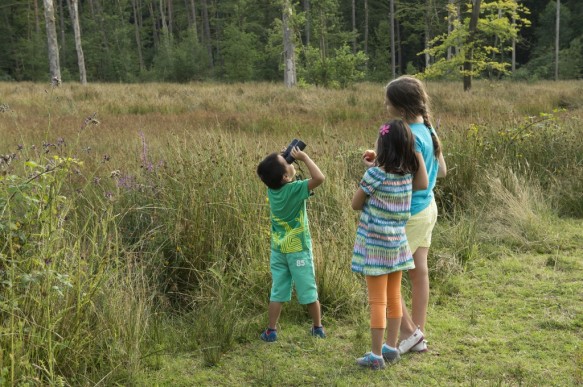 Kinderen in de natuur.