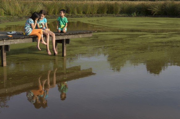 Kinderen in de natuur.