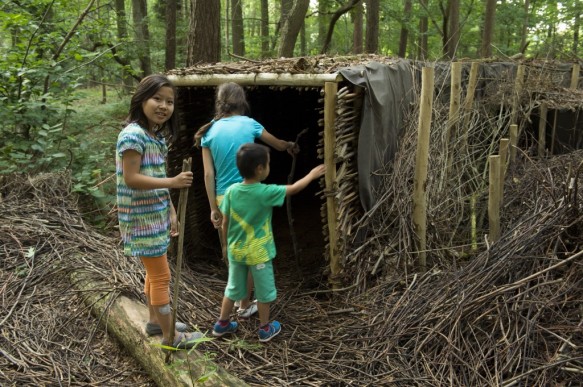 Kinderen in de natuur.