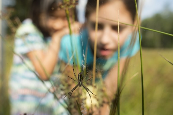 Kinderen in de natuur.